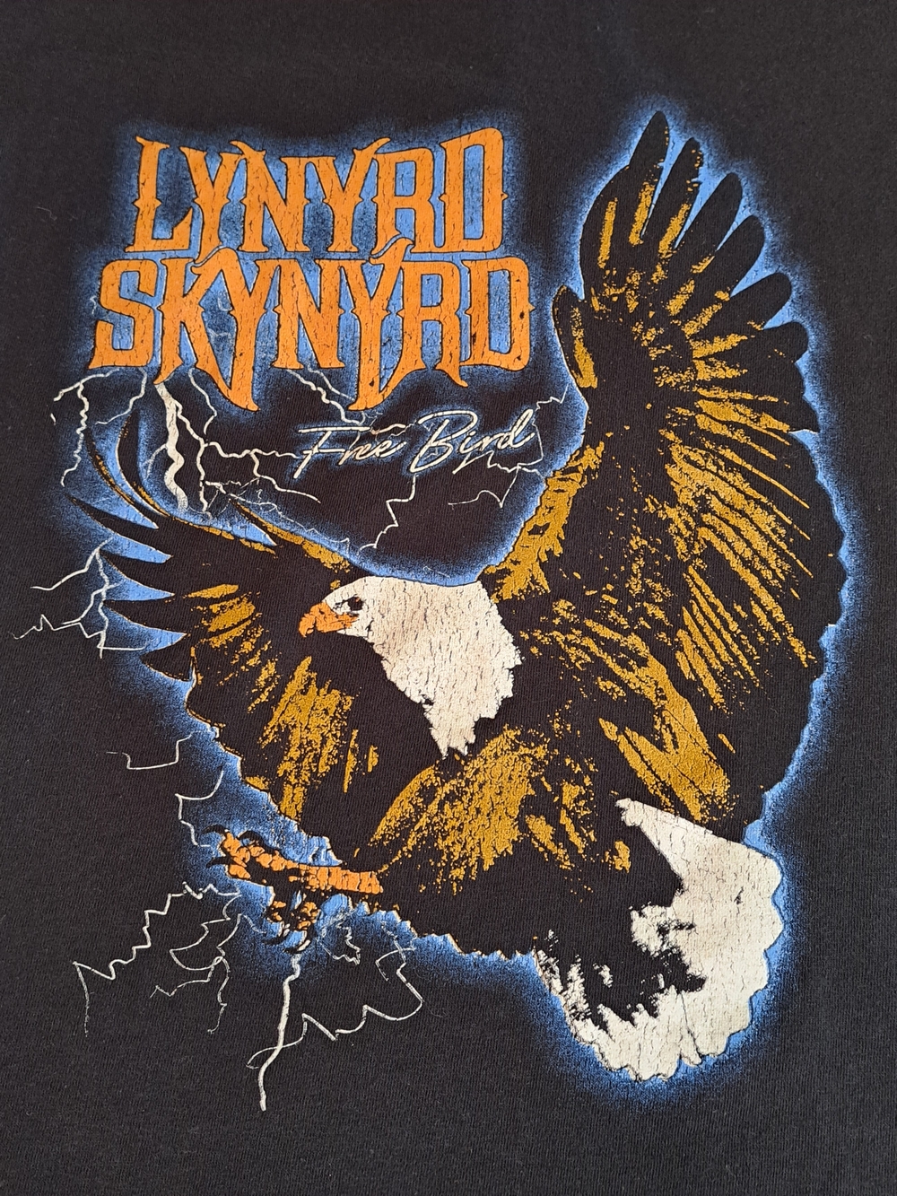 Lynyrd Skynyrd "Free Bird" Licensed Black Graphic T-Shirt Size Medium